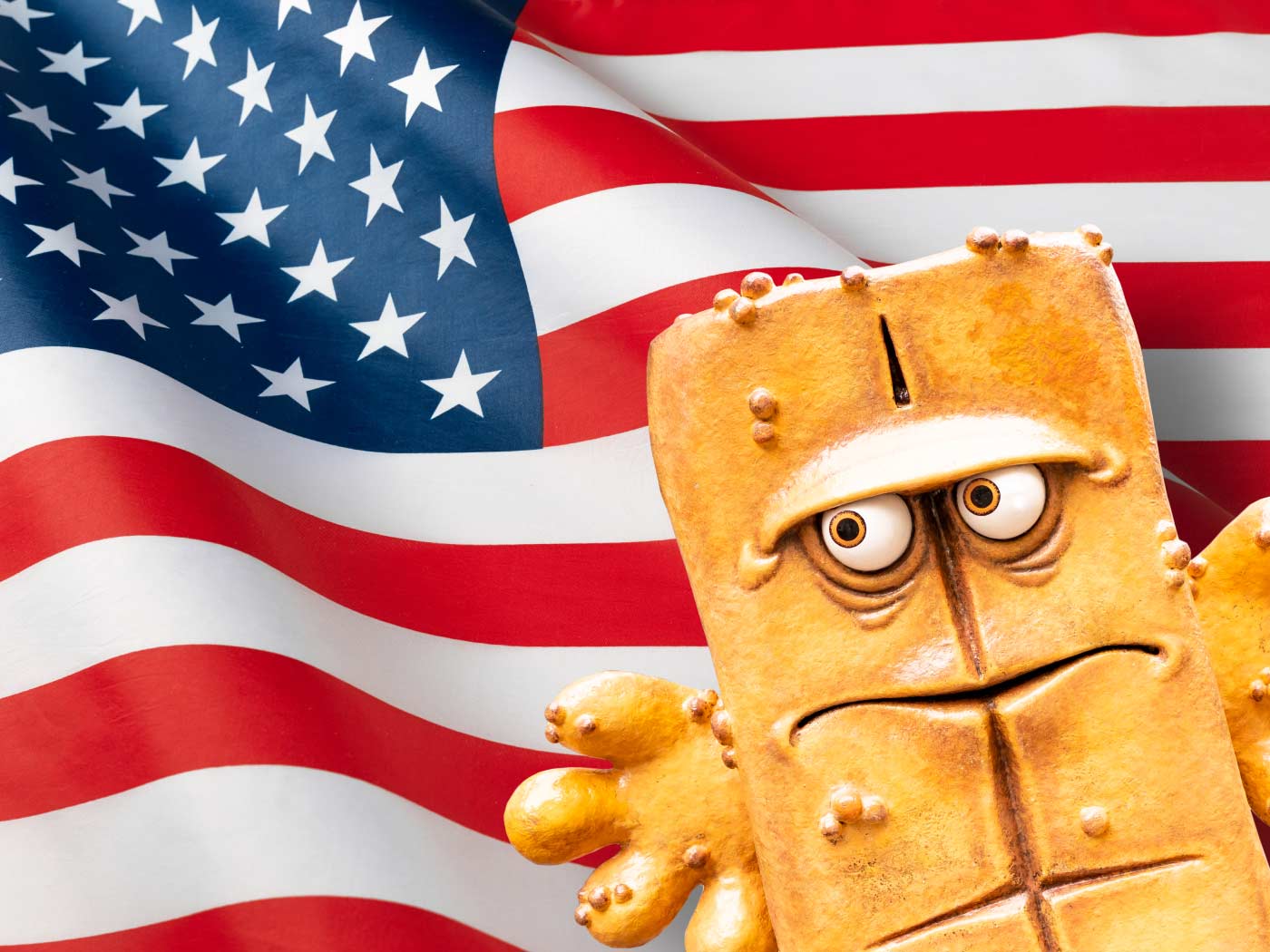 Shipping to the USA Bernd das Brot merchandise