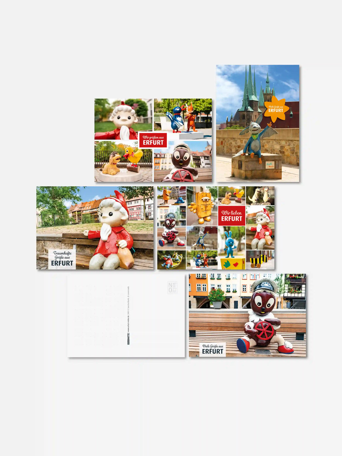 Postkarten-Set KiKA-Figuren Erfurt