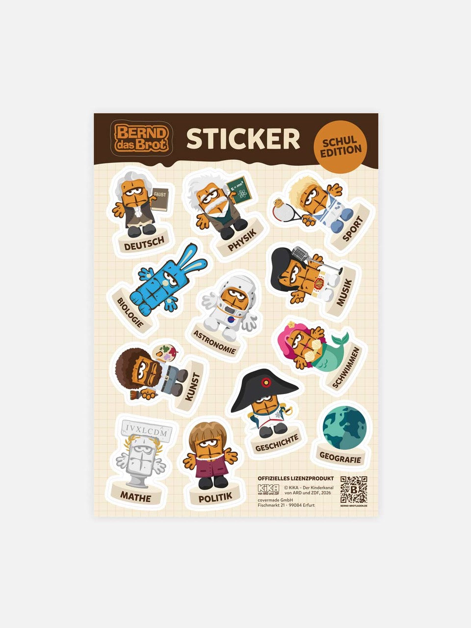bernd-das-brot-aufkleber-sticker-set-schuledition