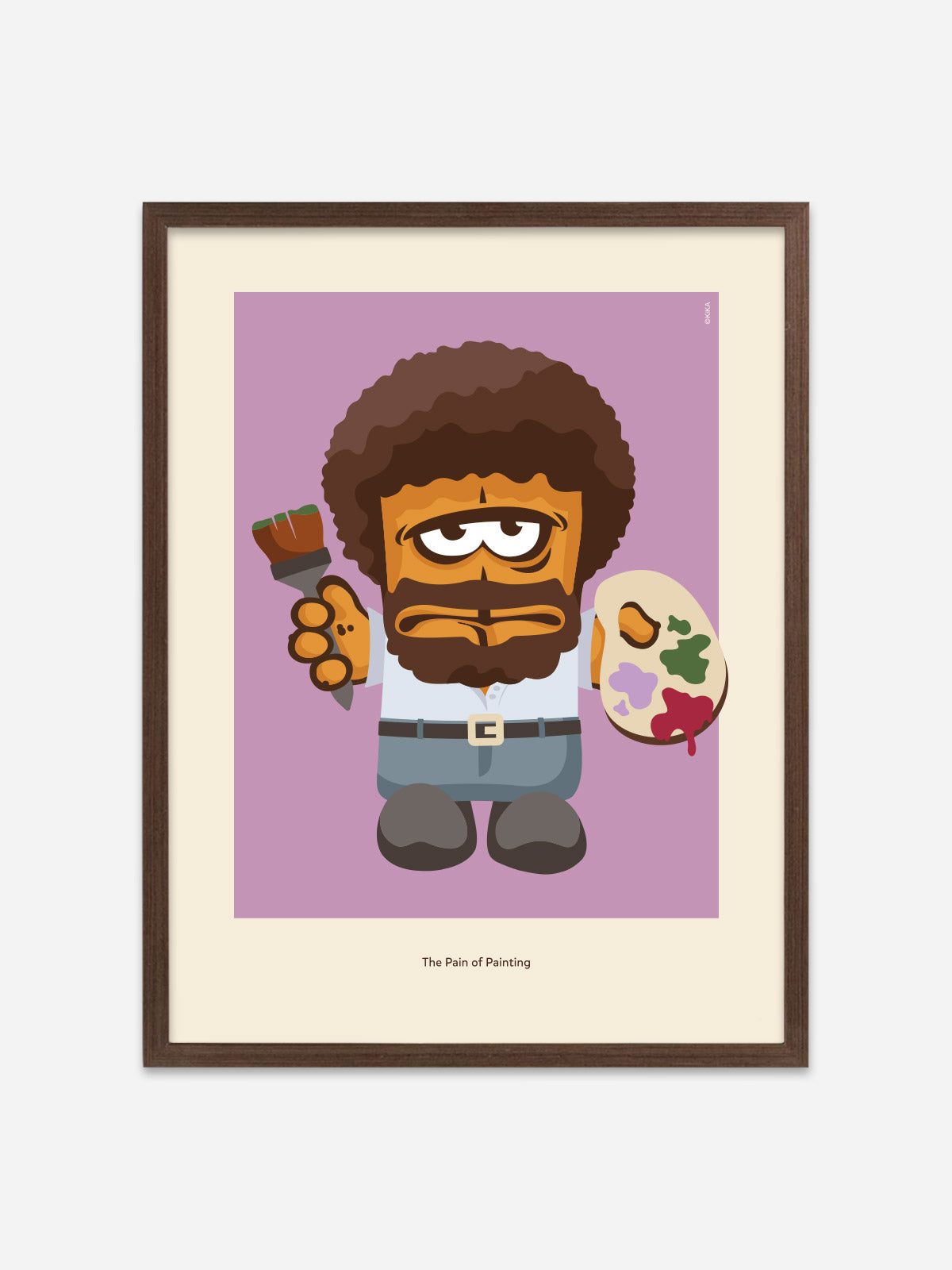 Bernd das Brot Kunstplakat Bob Ross