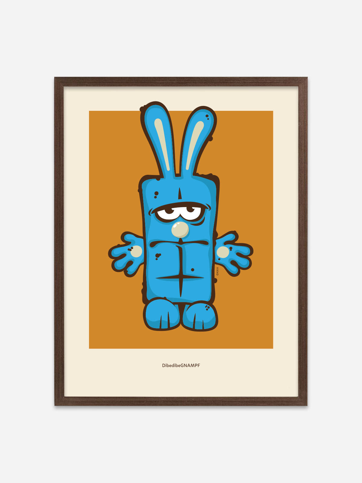 bernd-das-brot-poster-mit-rahmen-kikaninchen
