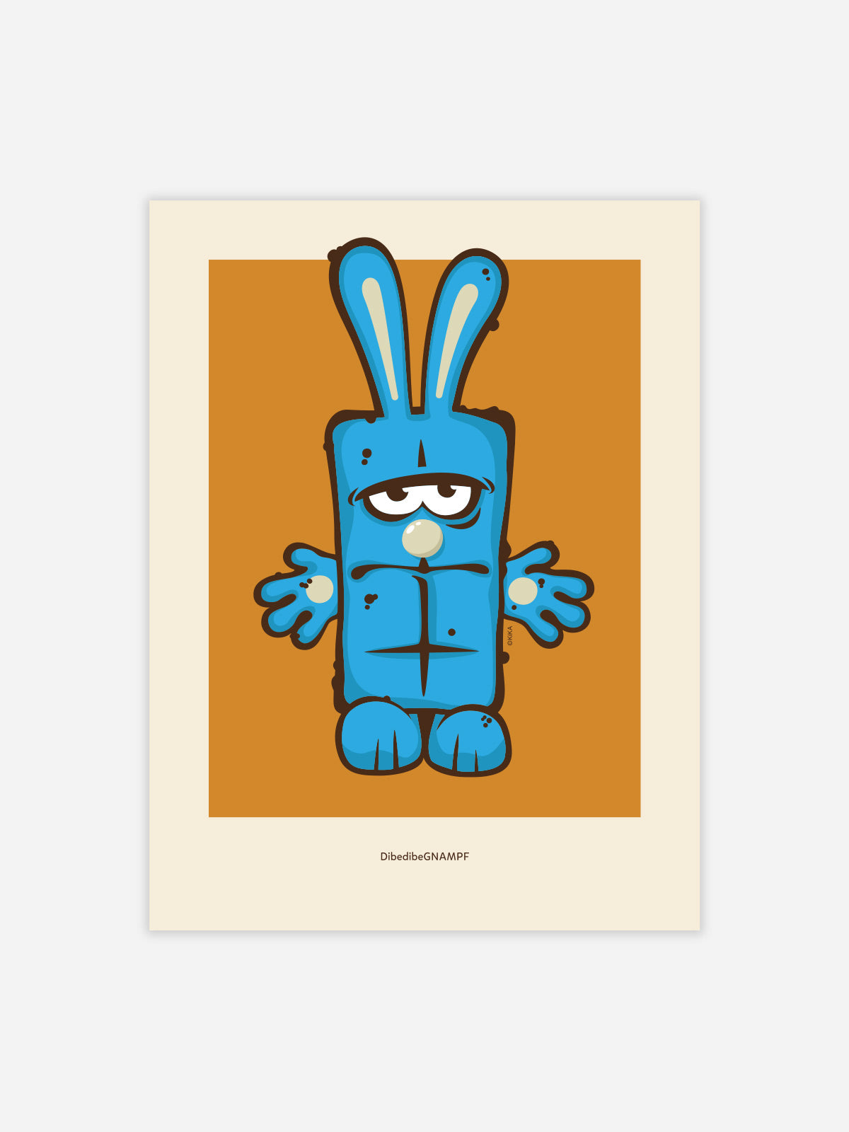 bernd-das-brot-poster-mit-rahmen-kikaninchen