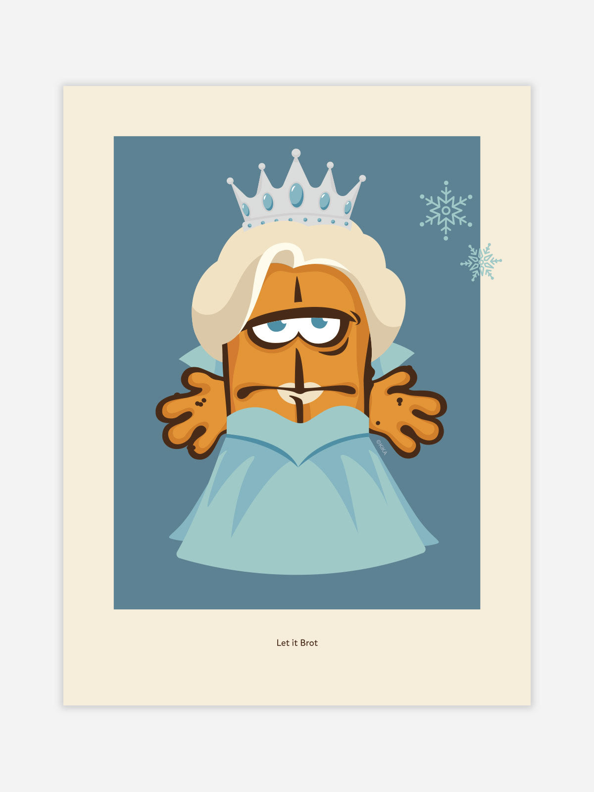bernd-das-brot-wandposter-schneekoenigin