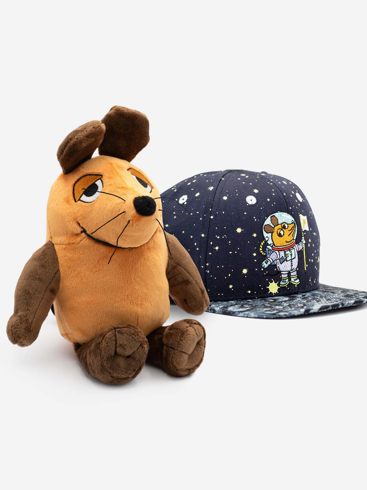 Die Maus Geschenk-Set KIDS – Cap & Kuscheltier