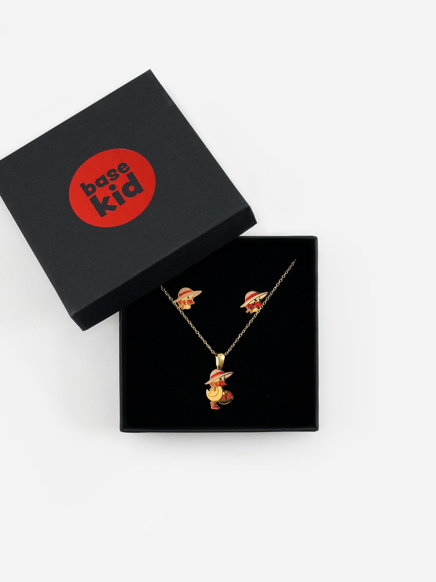 Schnatterinchen Schmuck aus Edelstahl Ohrringe & Halskette