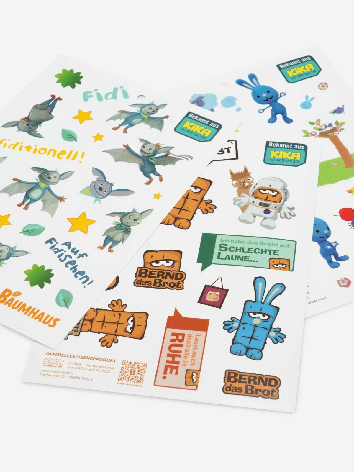 Sticker Aufkleberbogen Set