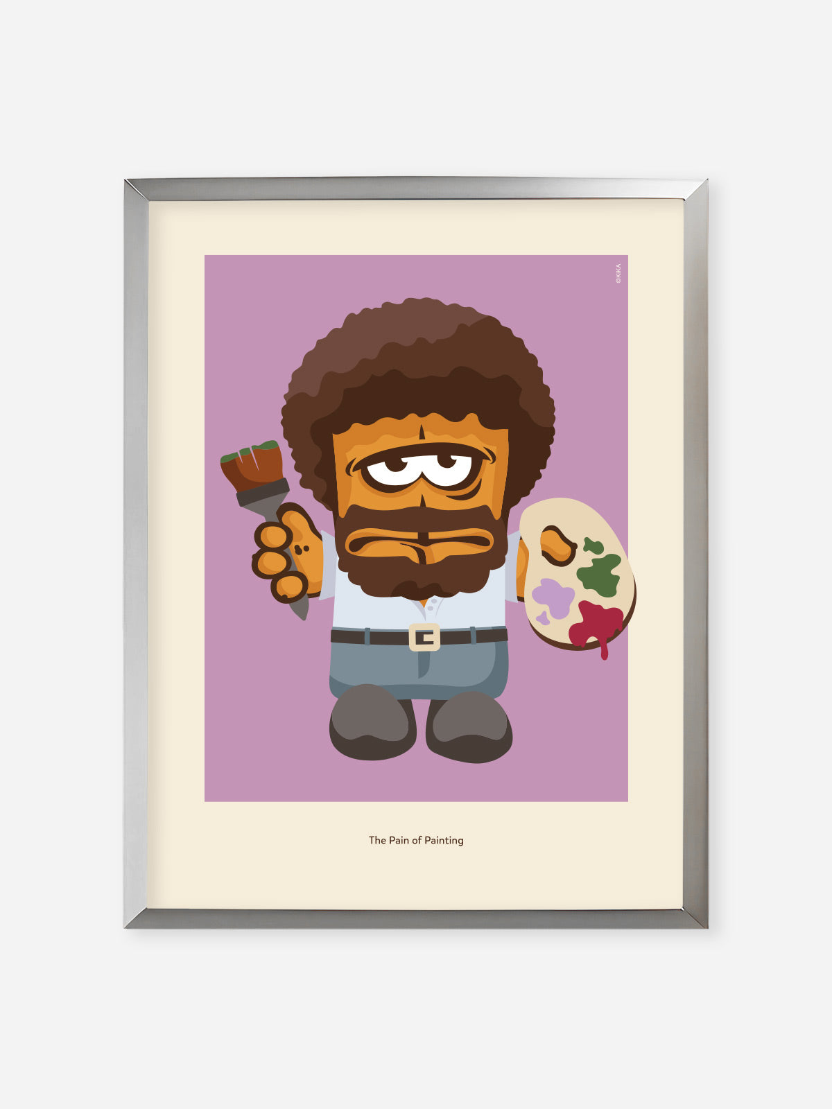 Bernd das Brot Kunstplakat Bob Ross