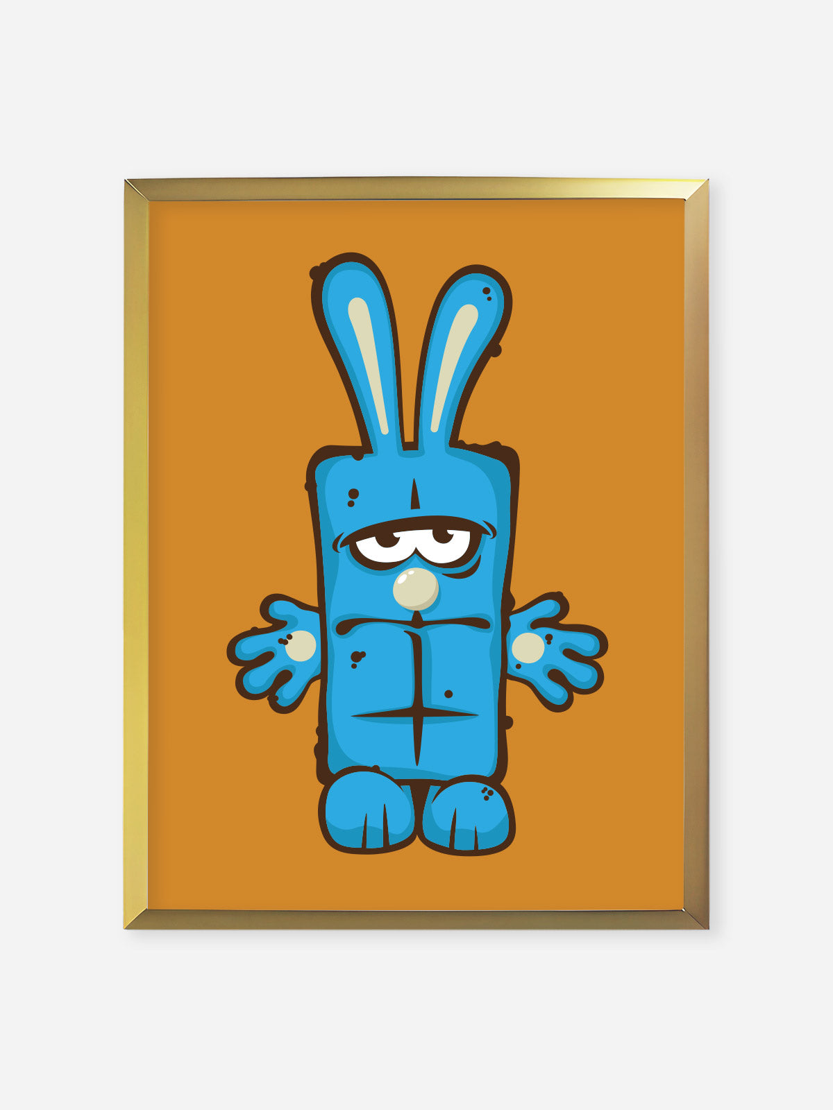 Bernd das Brot Poster mit Rahmen Kikaninchen