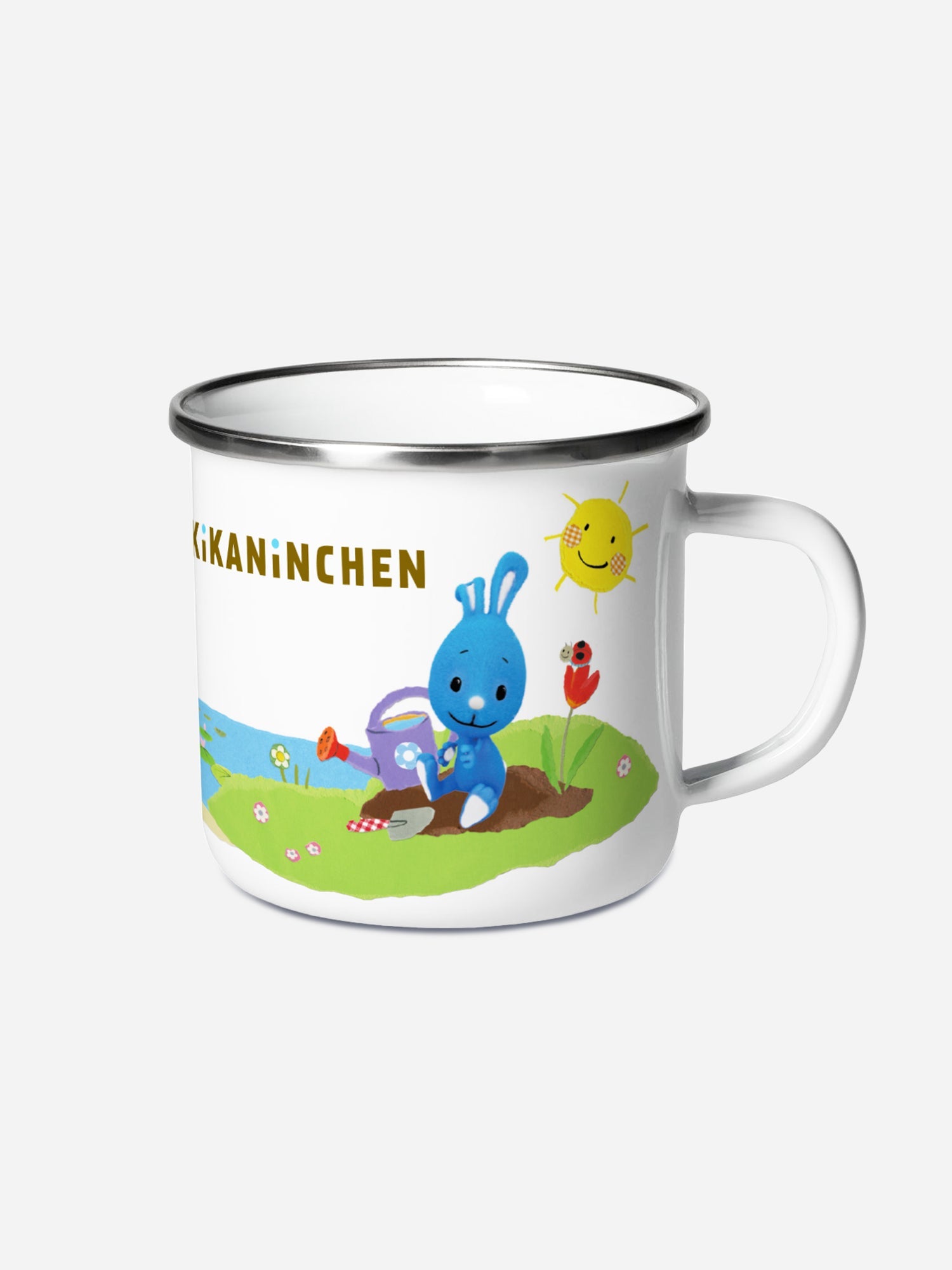 Kikaninchen Emaille Tasse
